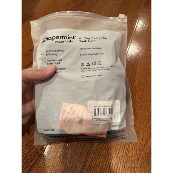 Shapermint Womens All Day Every Day Tank Cami XL Black Compression Shapewear NEW - Picture 6 of 6